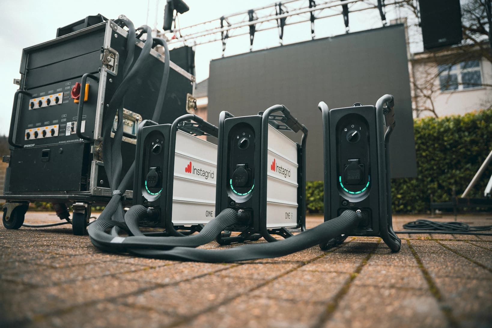 Multiple Instagrid units at an event venue